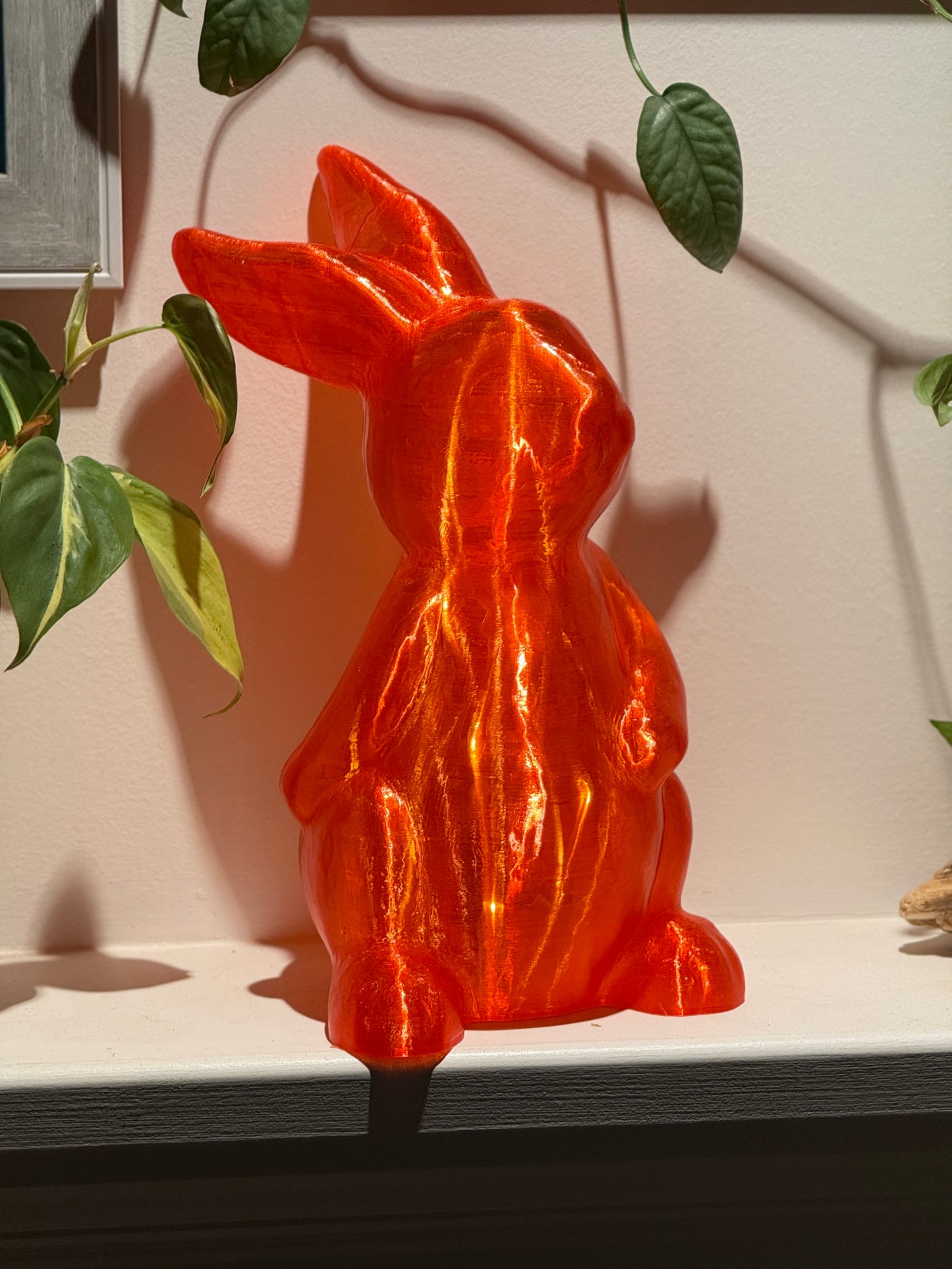 Bunny Fairy Light, Magical Animal Statue Lamp, Home Decor, Woodland Theme, 3D Printed