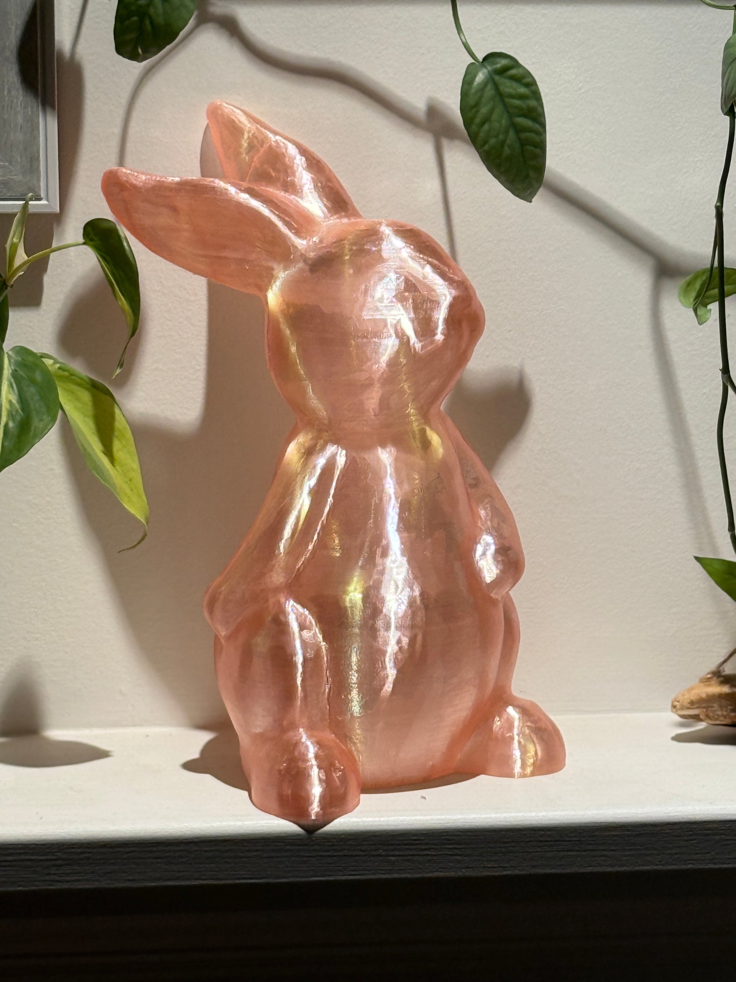 Bunny Fairy Light, Magical Animal Statue Lamp, Home Decor, Woodland Theme, 3D Printed