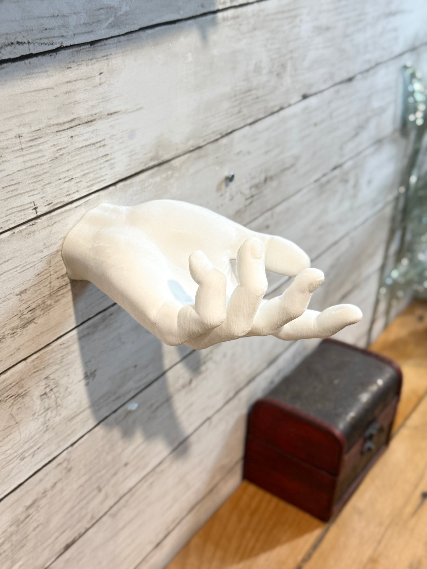 Male Hand Hook, Thinking, Choose Your Color, 3D Printed, Wall Mounted, Floating Effect