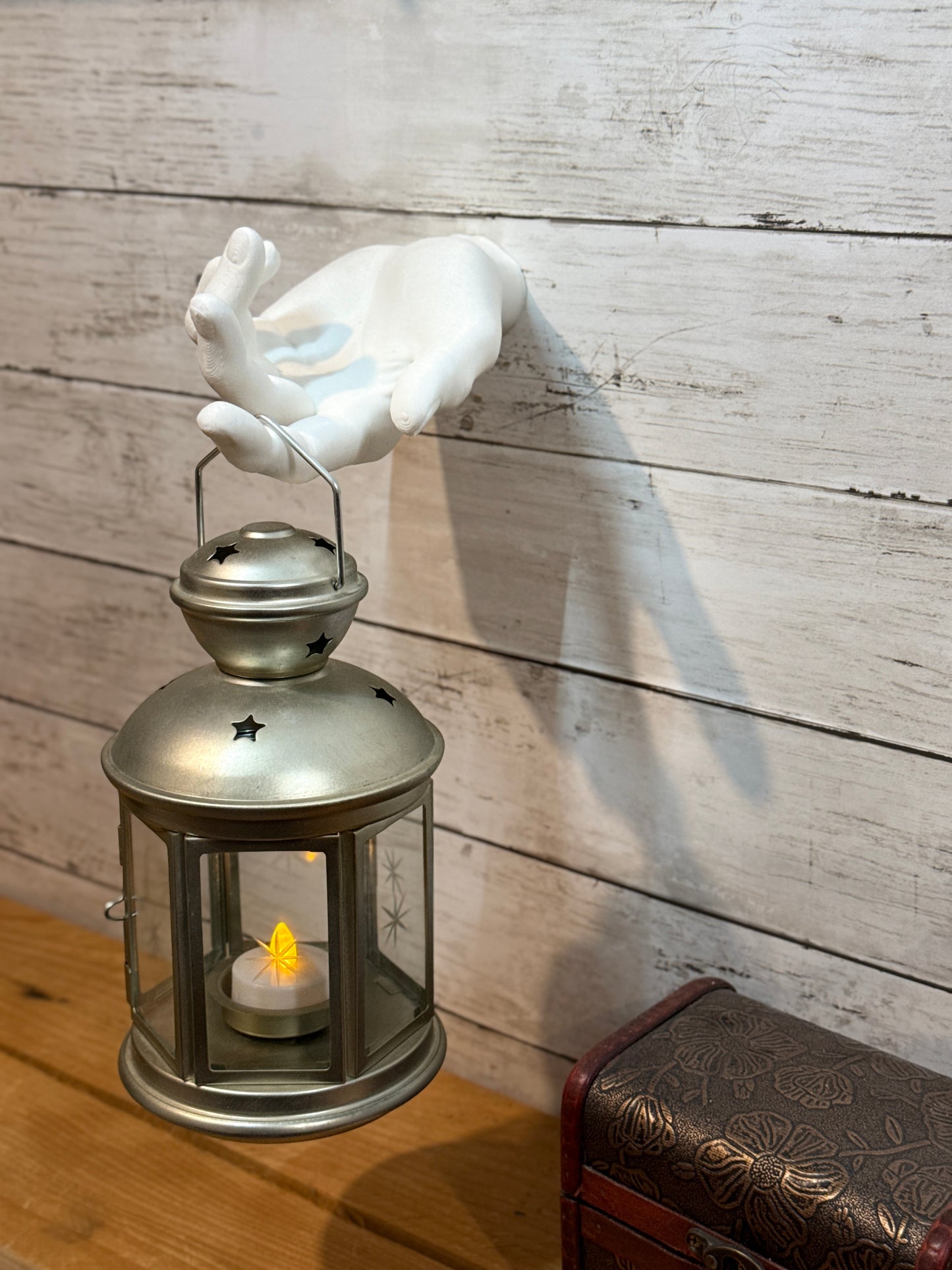 Male Hand Hook, Thinking, Choose Your Color, 3D Printed, Wall Mounted, Floating Effect