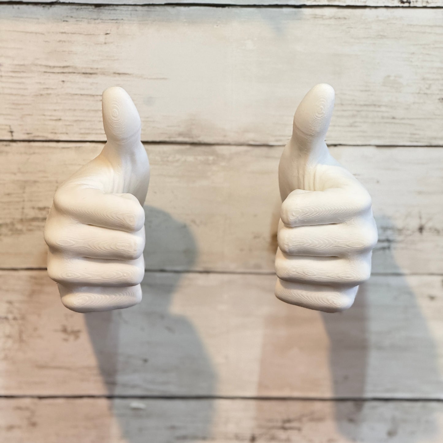 Male Hand Hook, Thumbs up, Choose Your Color, 3D Printed, Wall Mounted, Floating Effect