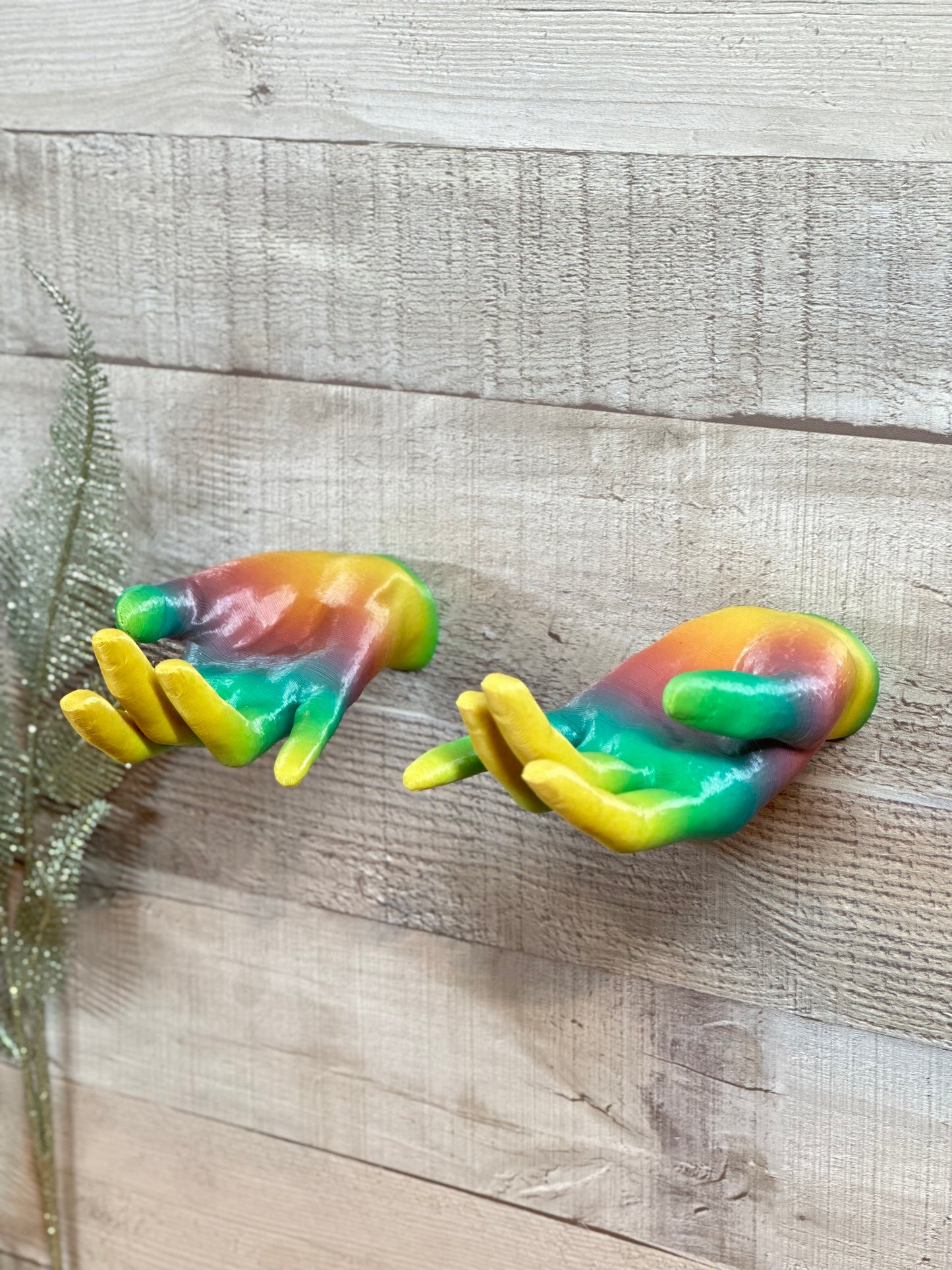 Female Hand Hook, Relaxed, Choose Your Color, 3D Printed, Wall Mounted, Floating Effect