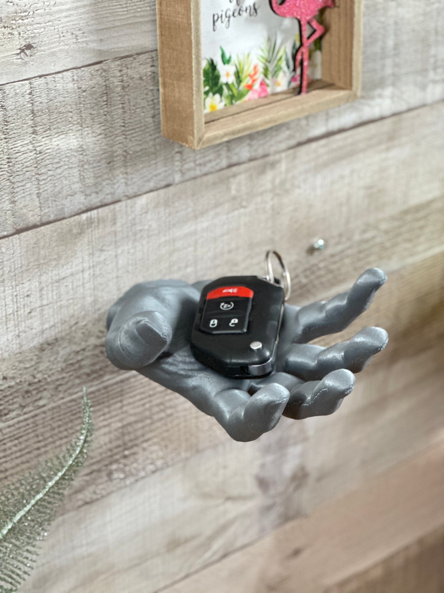 Male Hand Hook, Catching, Choose Your Color, 3D Printed, Wall Mounted, Floating Effect