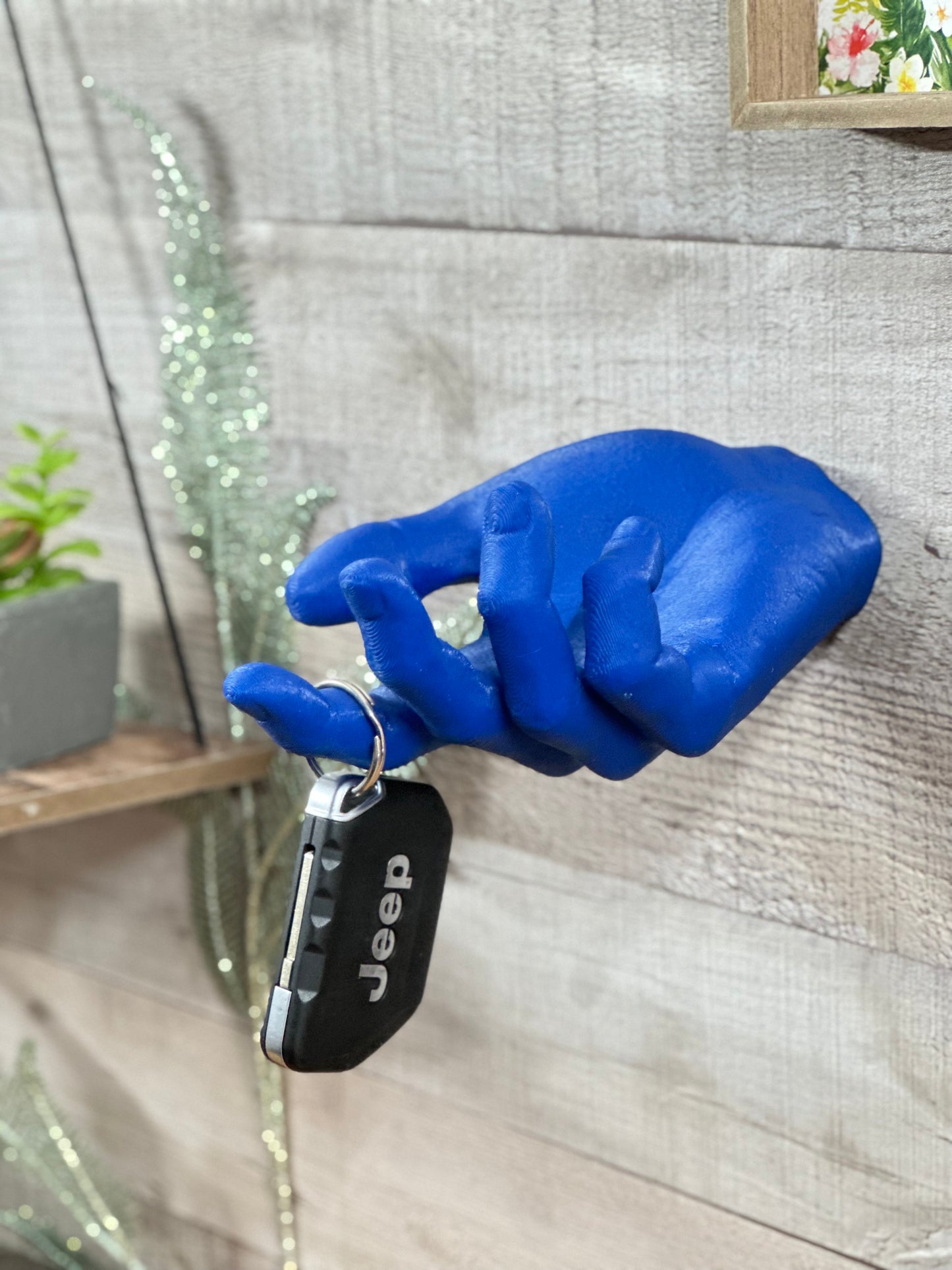 Male Hand Hook, Thinking, Choose Your Color, 3D Printed, Wall Mounted, Floating Effect